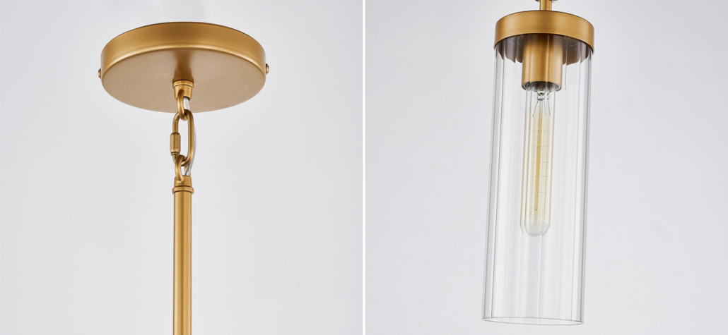 Подвесной светильник  с плафоном из рельефного стекла BEAM OF LIGHT