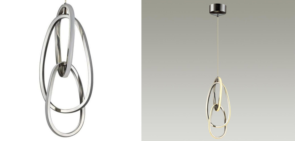 Подвесной светильник 3 Chain Link Chrome 42