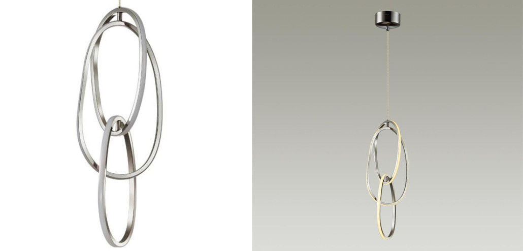 Подвесной светильник 3 Chain Link Chrome 61