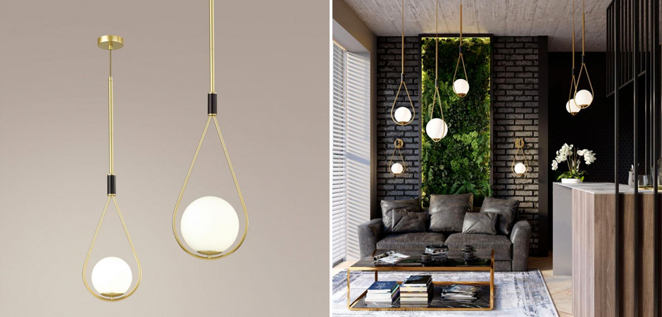 Подвесной светильник B.LUX C Ball gold 22