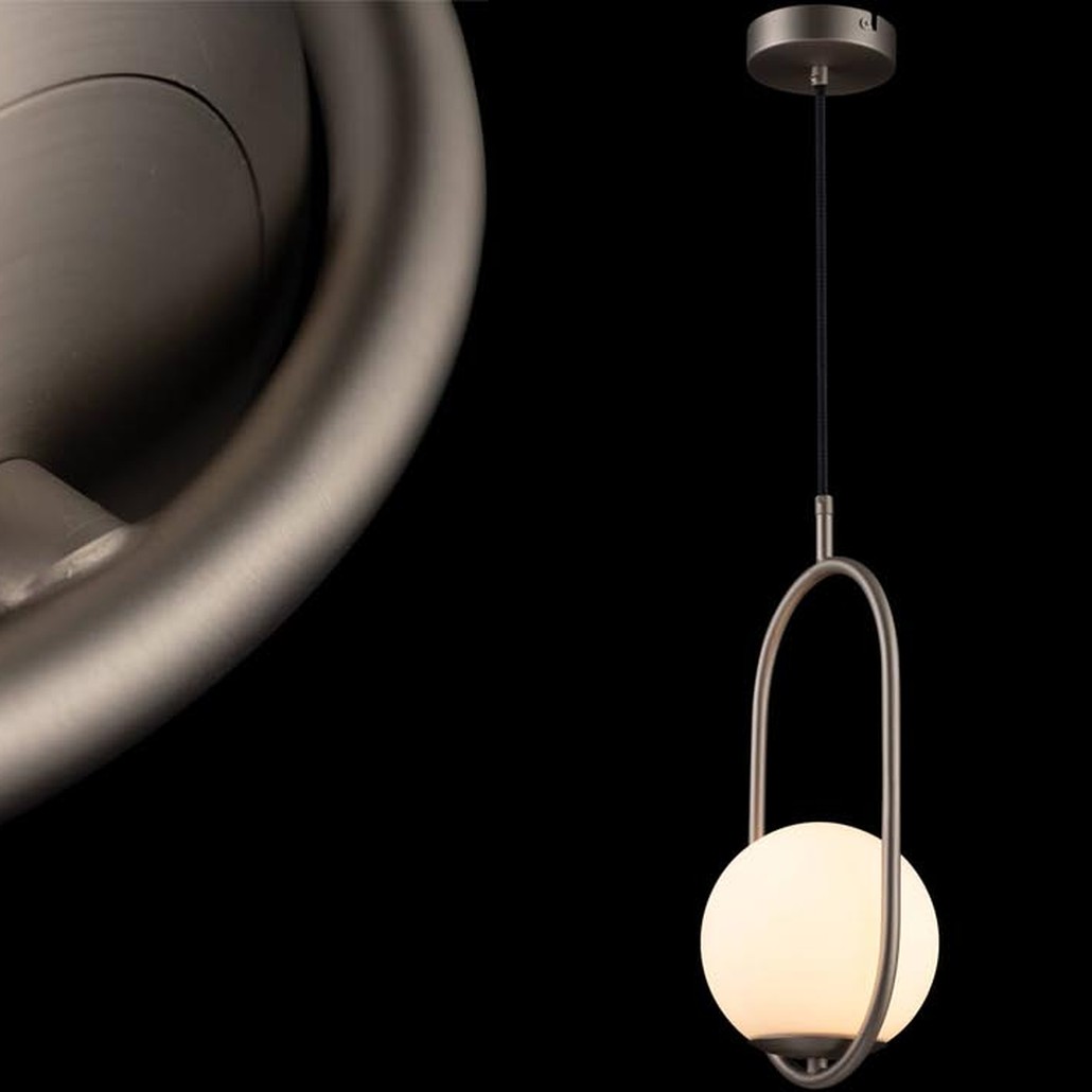 Подвесной светильник B.LUX C Ball oval nickel