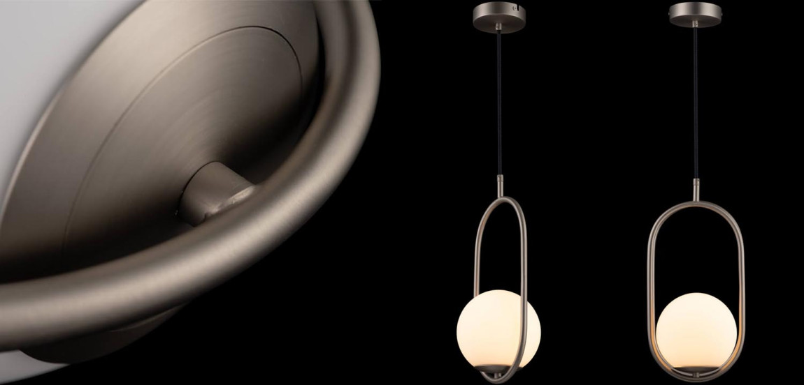 Подвесной светильник B.LUX C Ball oval nickel