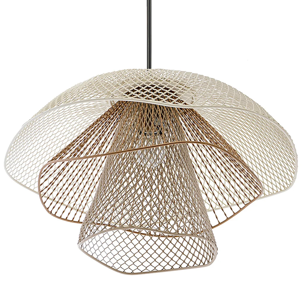 Подвесной светильник Beige Gold Mesh Lampshade Hanging Lamp