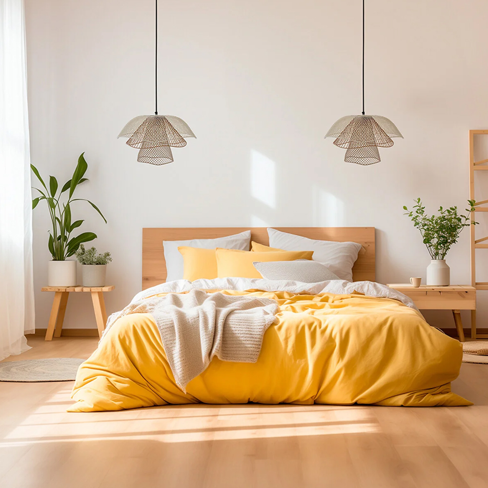 Подвесной светильник Beige Gold Mesh Lampshade Hanging Lamp