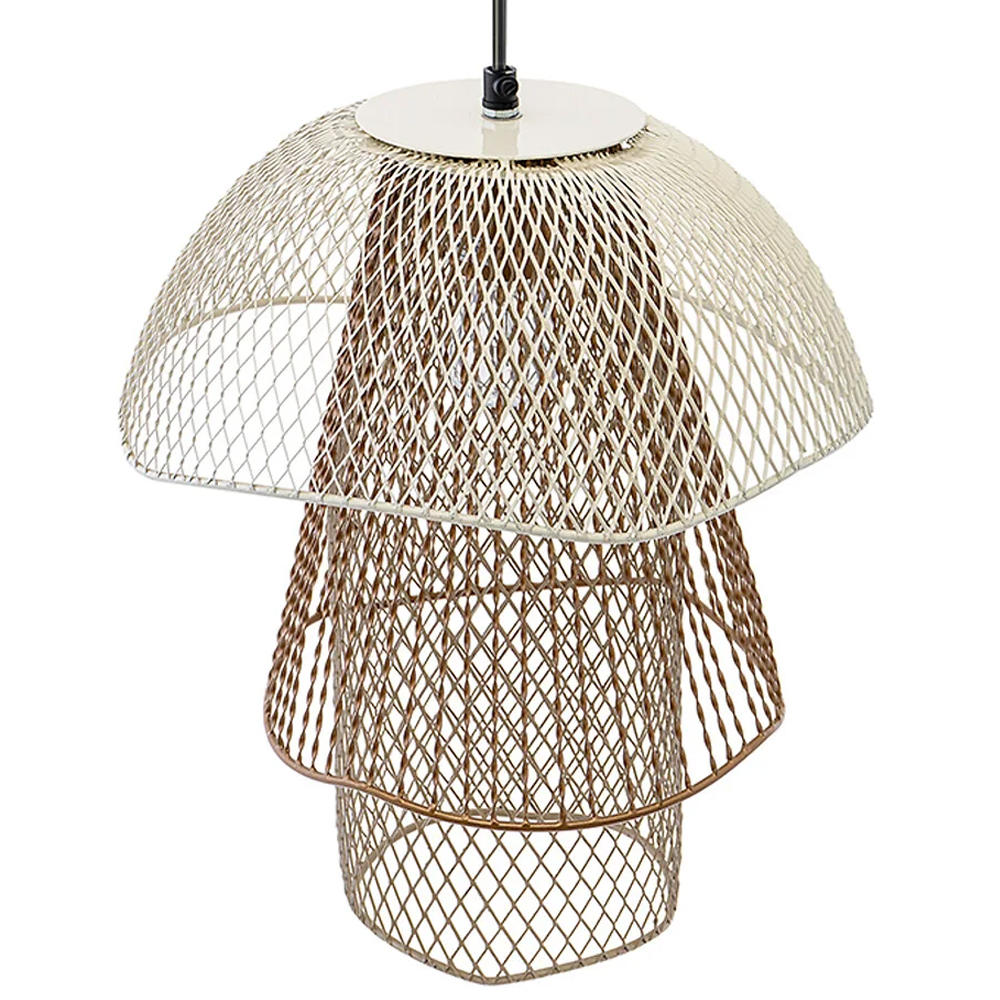 Подвесной светильник Beige Gold Mesh Tube Lampshade Hanging Lamp