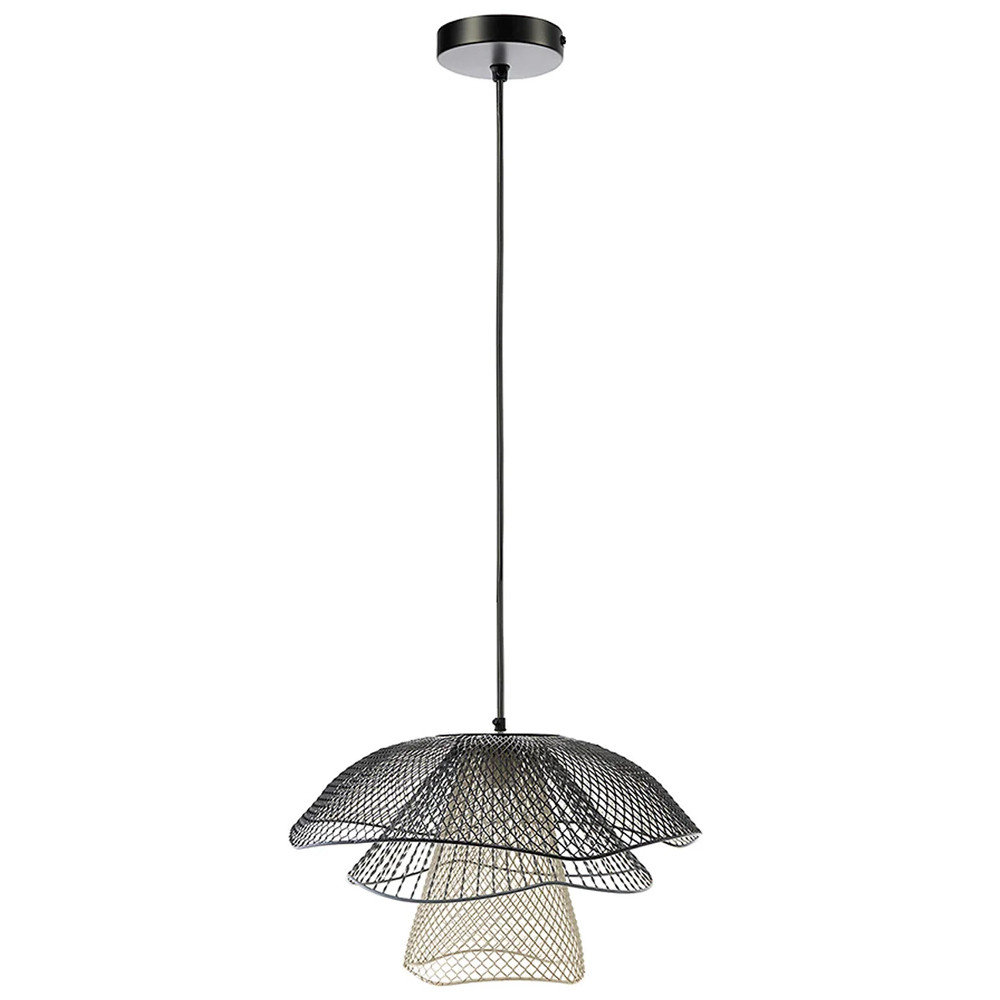 Подвесной светильник Black Grey Mesh Lampshade Hanging Lamp