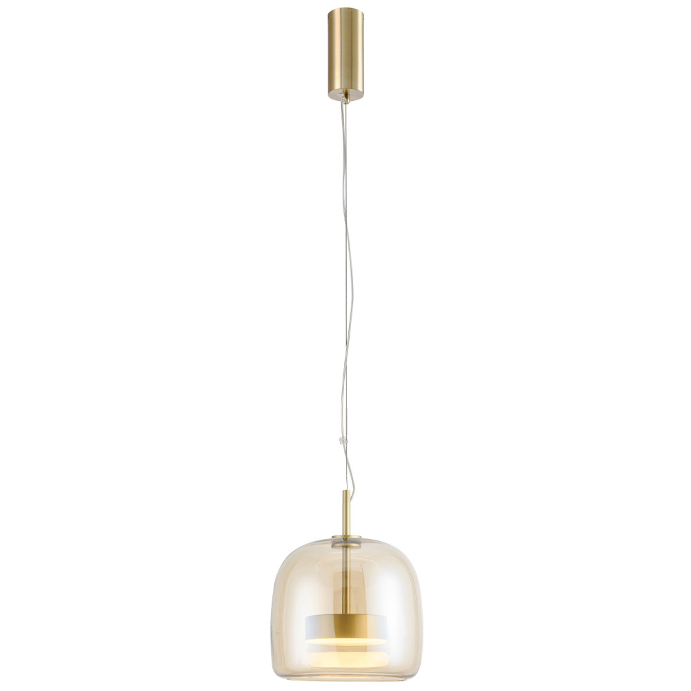 Подвесной светильник Blanton Amber Glass Hanging Lamp 26