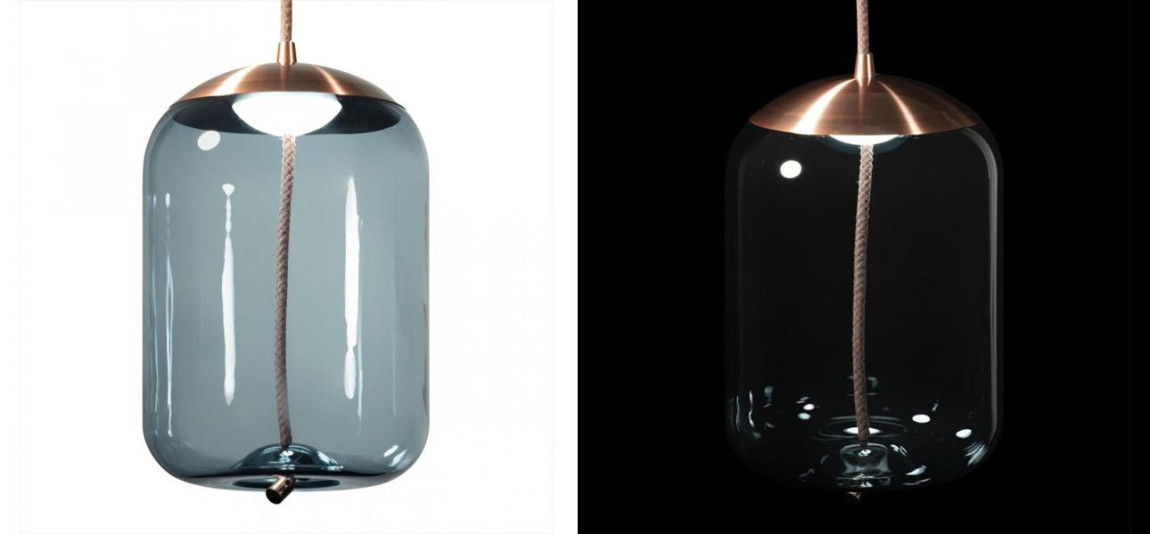 Подвесной светильник Brokis KNOT PC1034 Голубое стекло