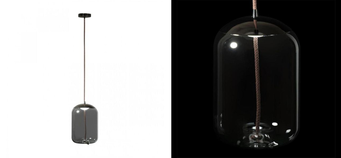 Подвесной светильник Brokis KNOT PC1034 Серое стекло