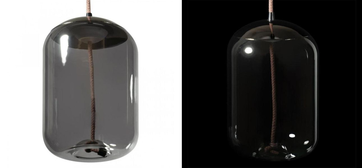 Подвесной светильник Brokis KNOT PC1034 Серое стекло