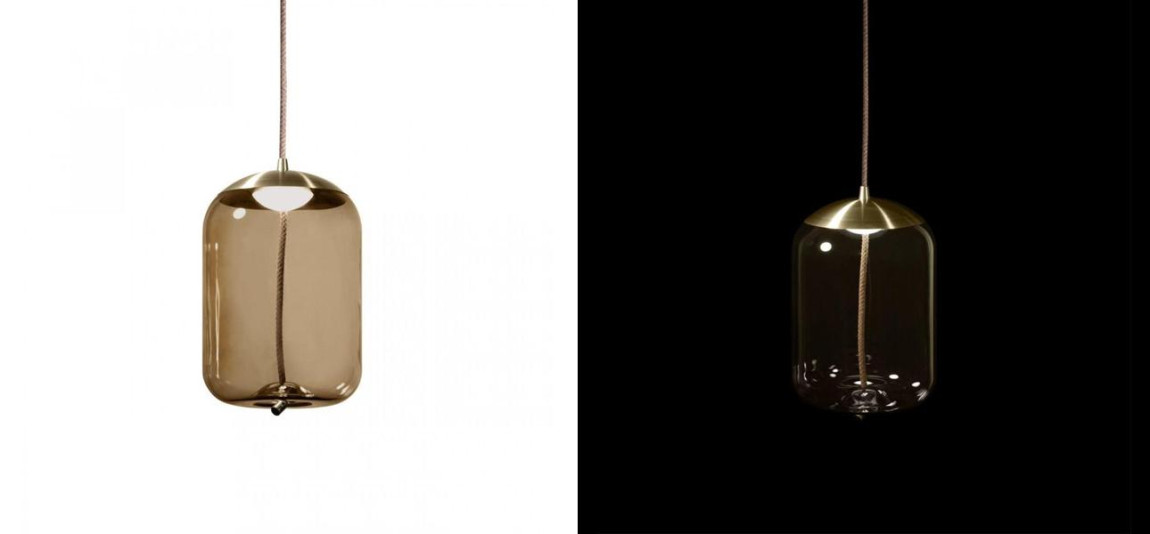 Подвесной светильник Brokis KNOT PC1034 Янтарное стекло