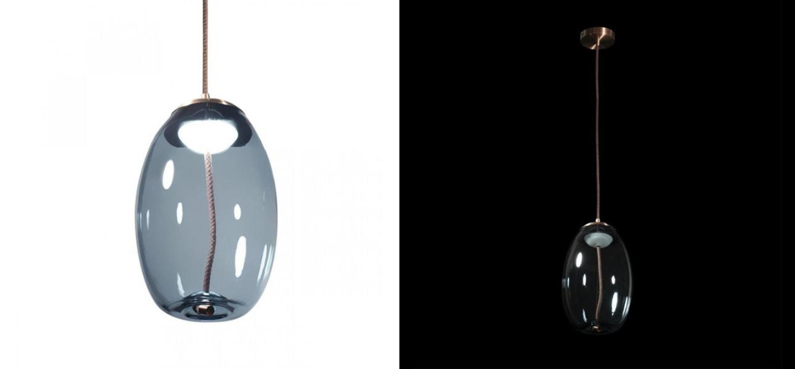 Подвесной светильник Brokis KNOT PC1036 Голубое стекло