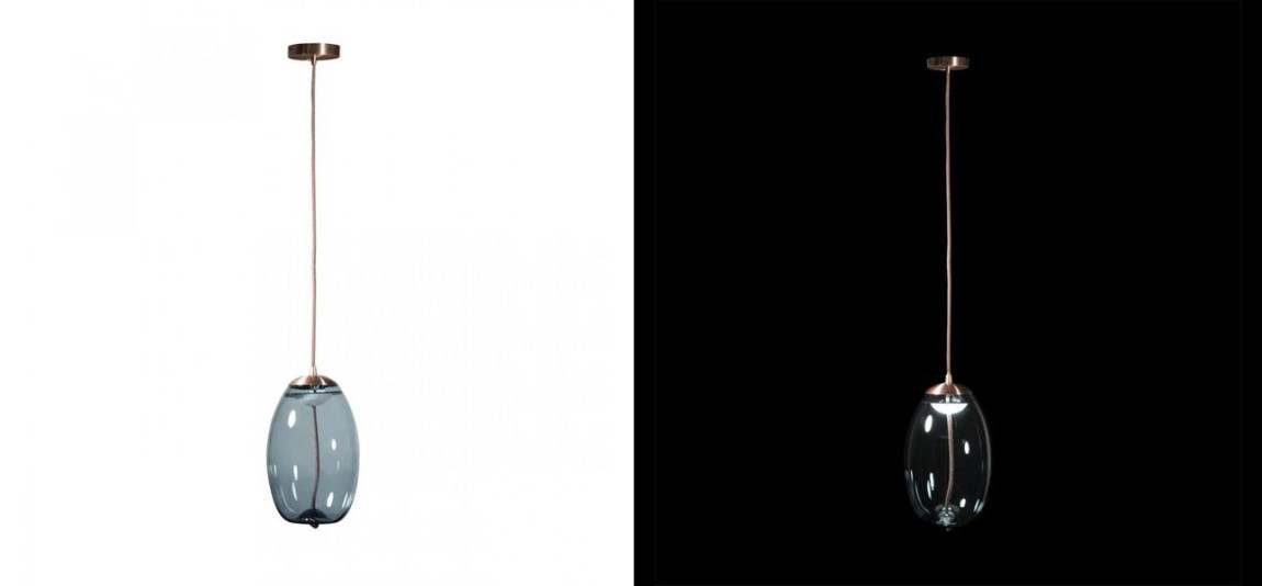 Подвесной светильник Brokis KNOT PC1036 Голубое стекло