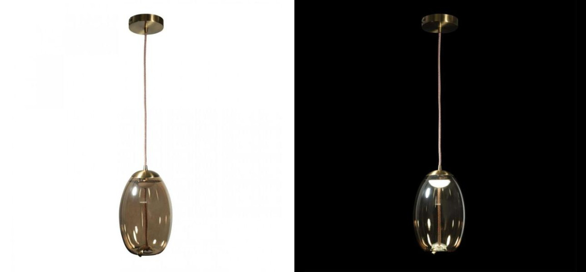 Подвесной светильник Brokis KNOT PC1036 Янтарное стекло