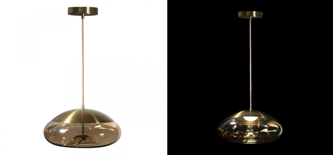 Подвесной светильник Brokis KNOT PC1037 Янтарное стекло