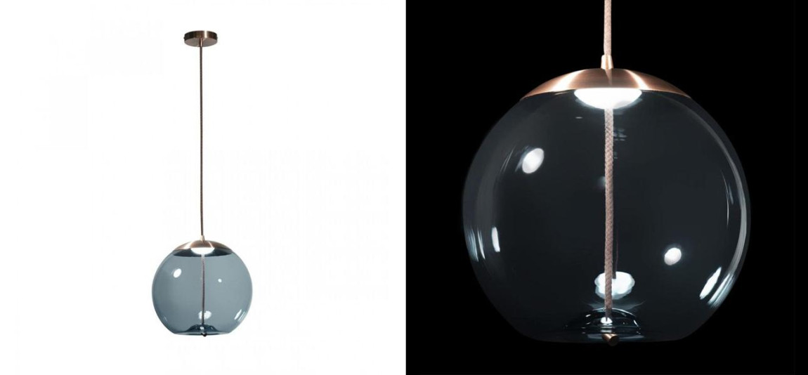 Подвесной светильник Brokis KNOTl PC1035 Голубое стекло