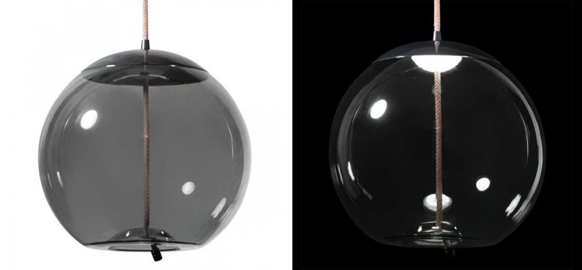 Подвесной светильник Brokis KNOTl PC1035 Серое стекло