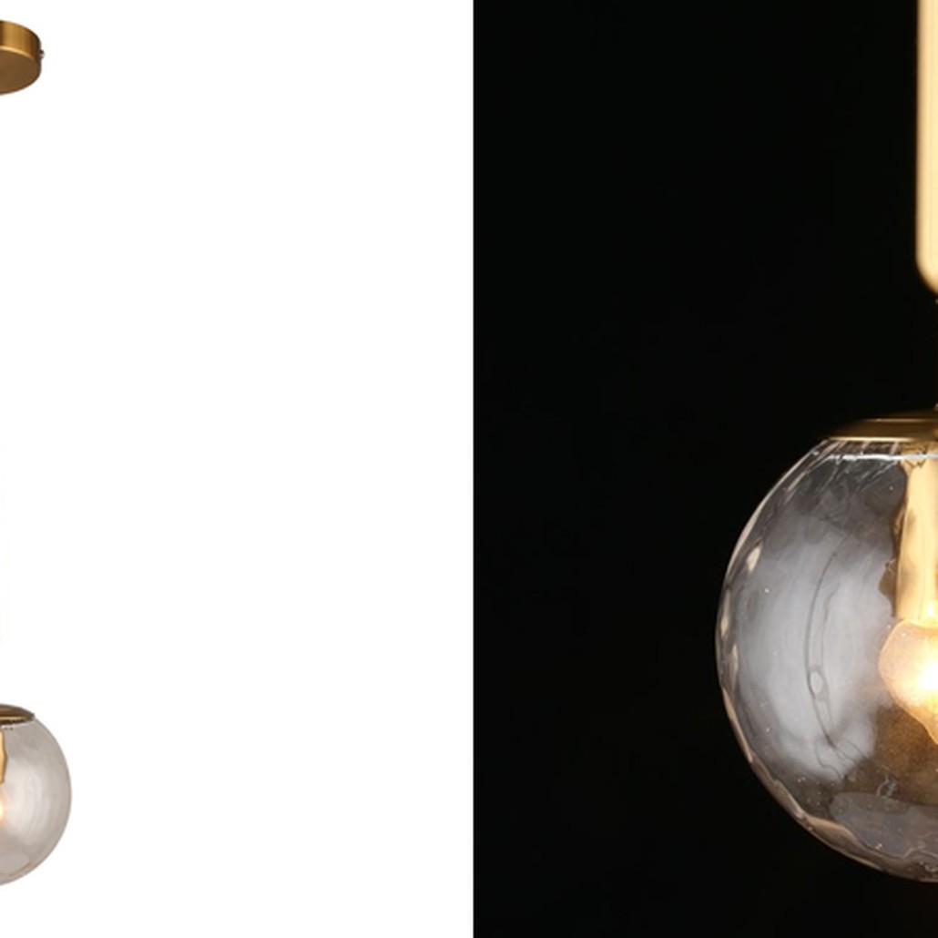 Подвесной светильник Bubble Glass с рельефным стеклом