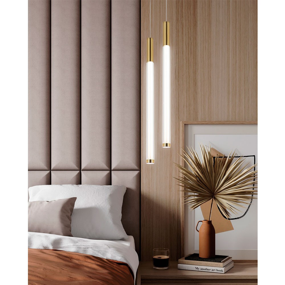 Подвесной светильник Cateline Brass Tube Hanging Lamp