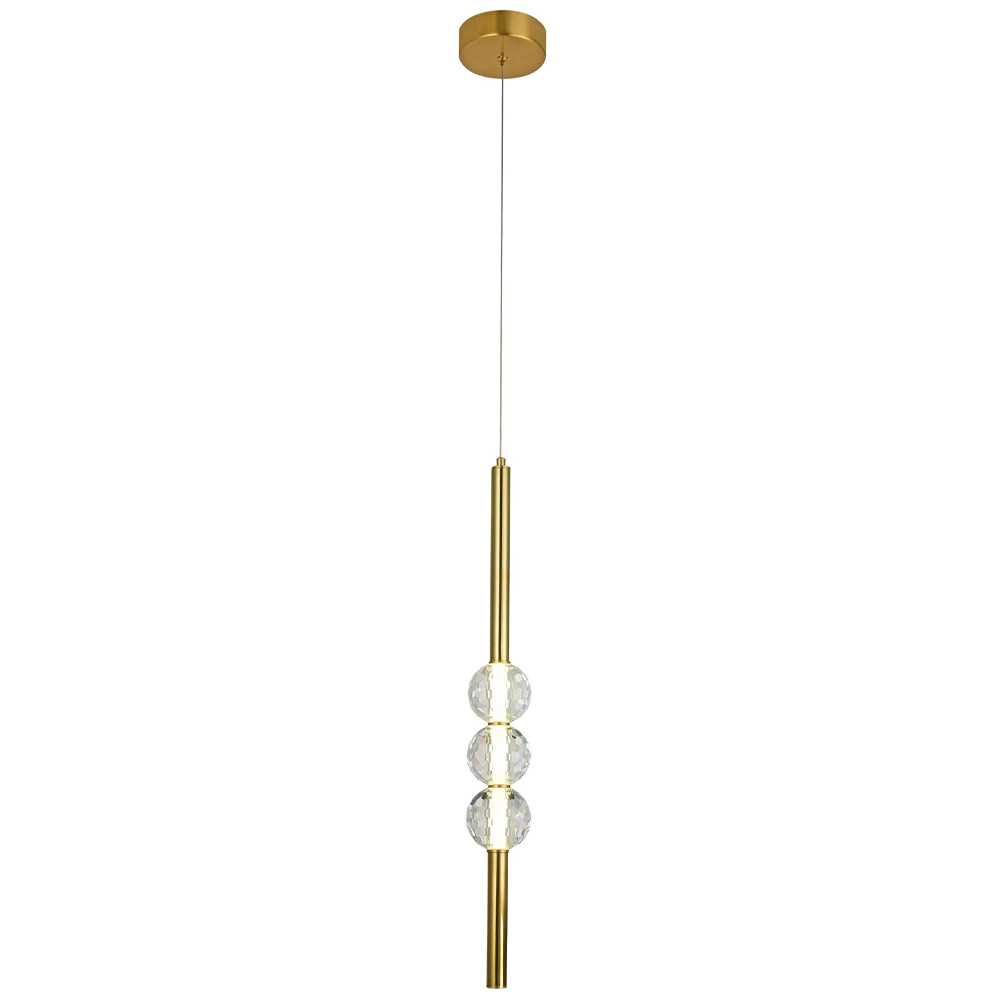 Подвесной светильник Celestin Spheres Brass Trio Hanging Lamp