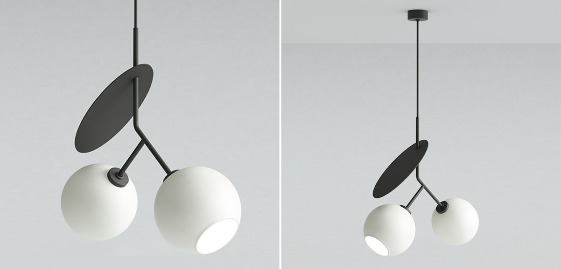 Подвесной светильник Cherry Pendant Double Black