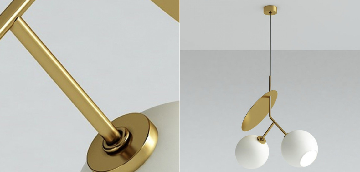 Подвесной светильник Cherry Pendant Double Gold