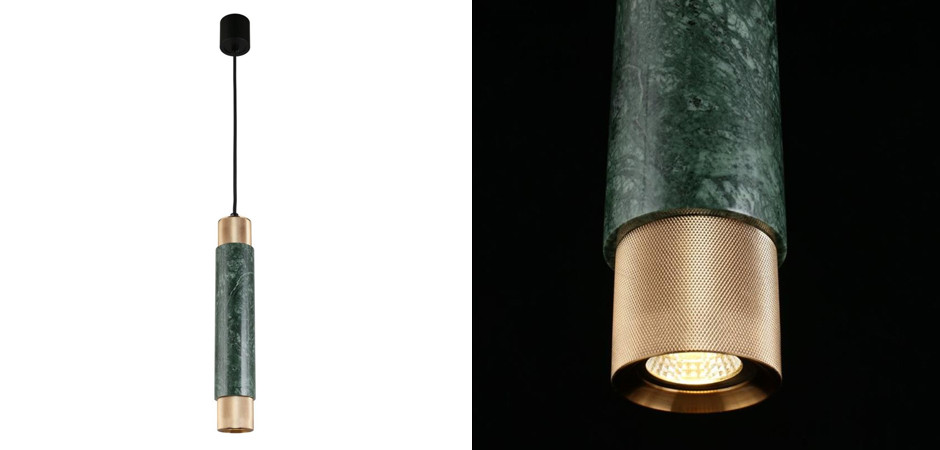 Подвесной светильник Cocktail Tube Изумрудный