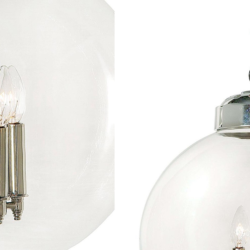 Подвесной светильник Conor Globe Hanging lamp Silver