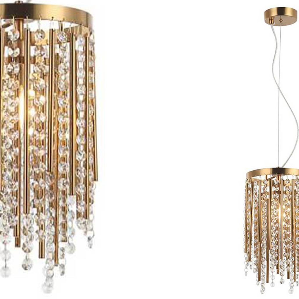 Подвесной светильник Crystal Wind Chimes Bronze Hanging Lamp