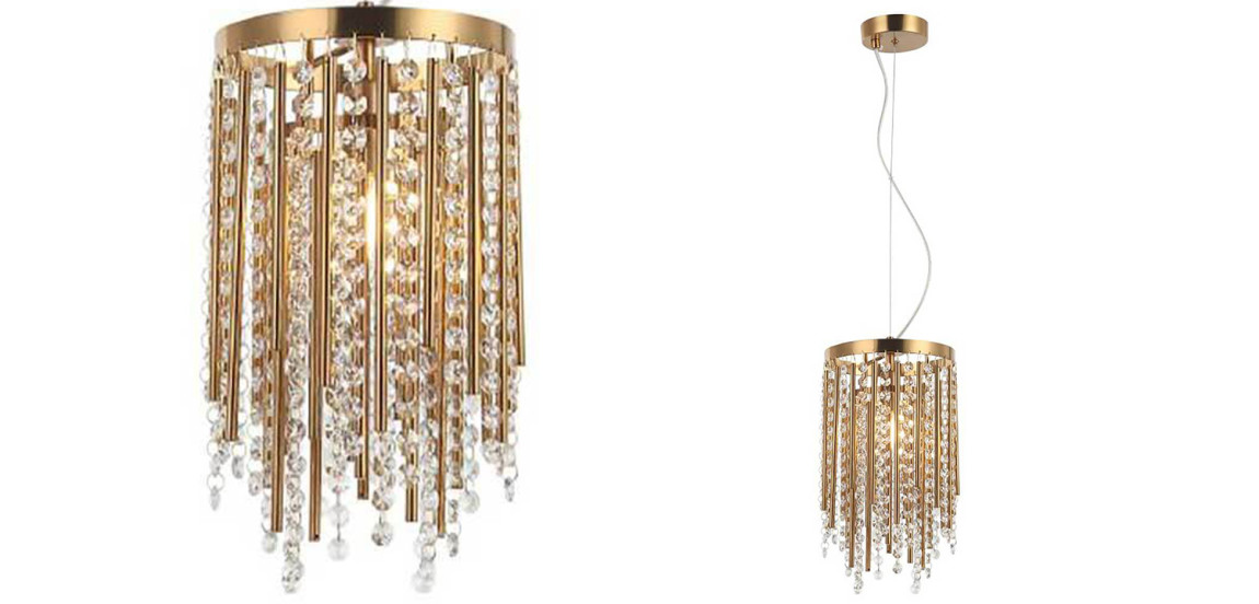 Подвесной светильник Crystal Wind Chimes Bronze Hanging Lamp