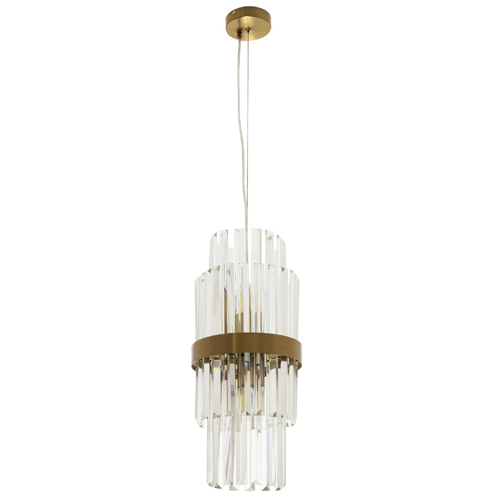 Подвесной светильник Deniel Crystal Hanging Lamp Bronze