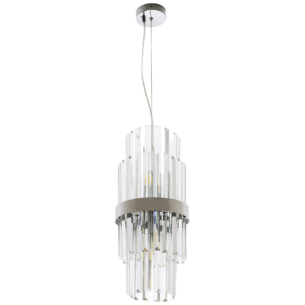 Подвесной светильник Deniel Crystal Hanging Lamp Chrome