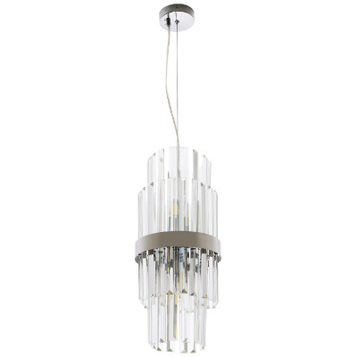 Подвесной светильник Deniel Crystal Hanging Lamp Chrome