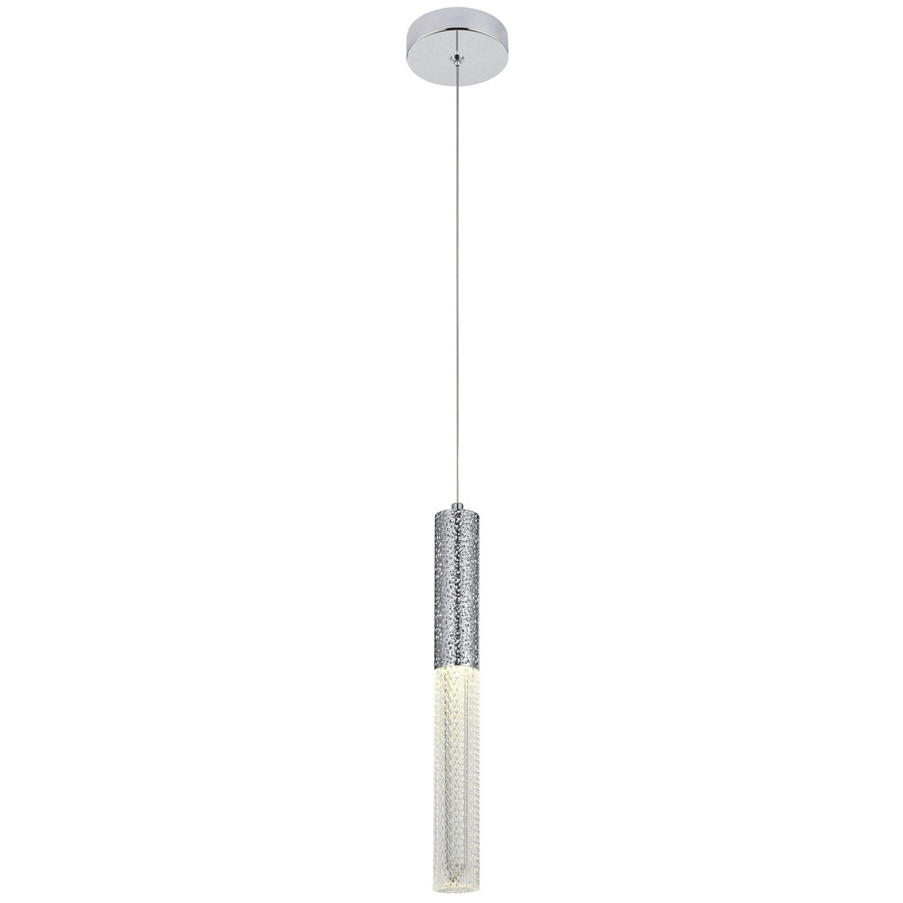 Подвесной светильник Dew Drops Tube Chrome Hanging Lamp