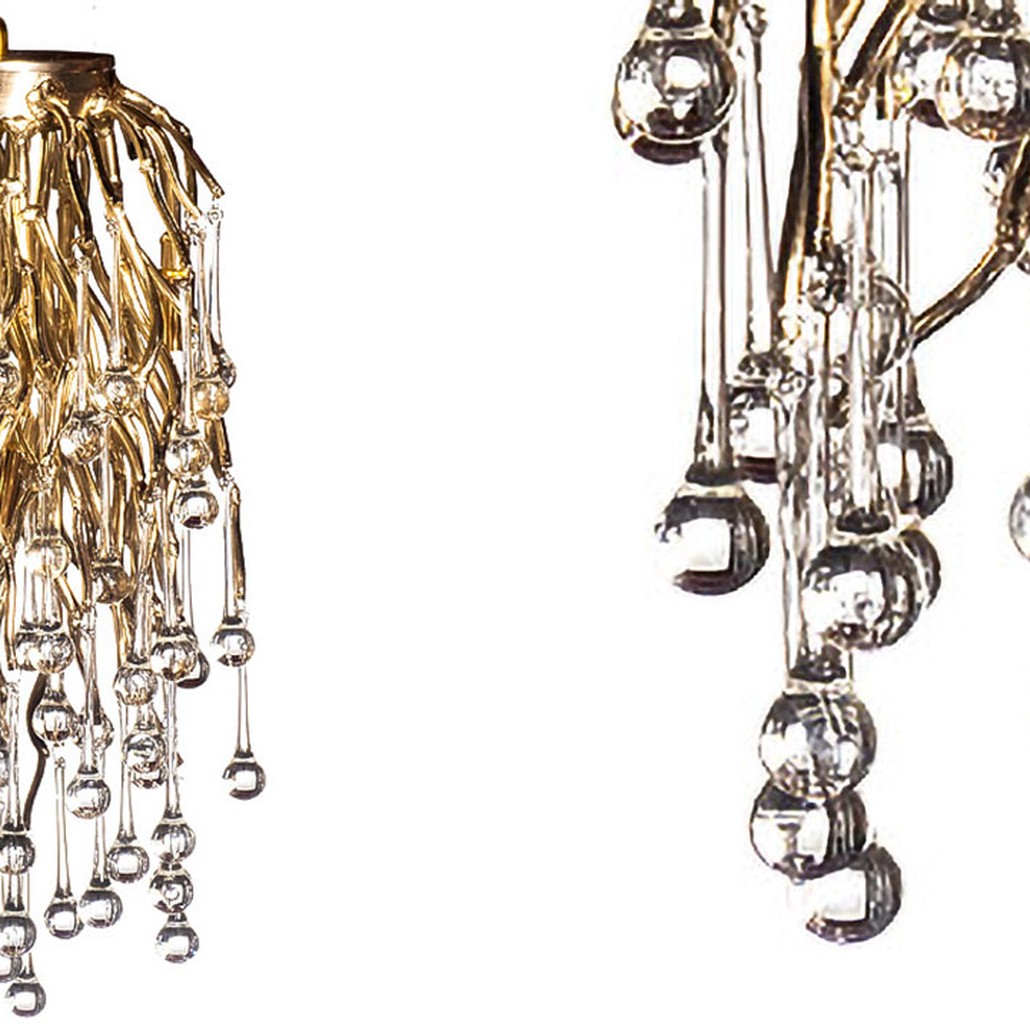 Подвесной светильник Droplet Gold Hanging Lamp