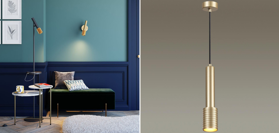 Подвесной светильник Eneko Gold Hanging Lamp