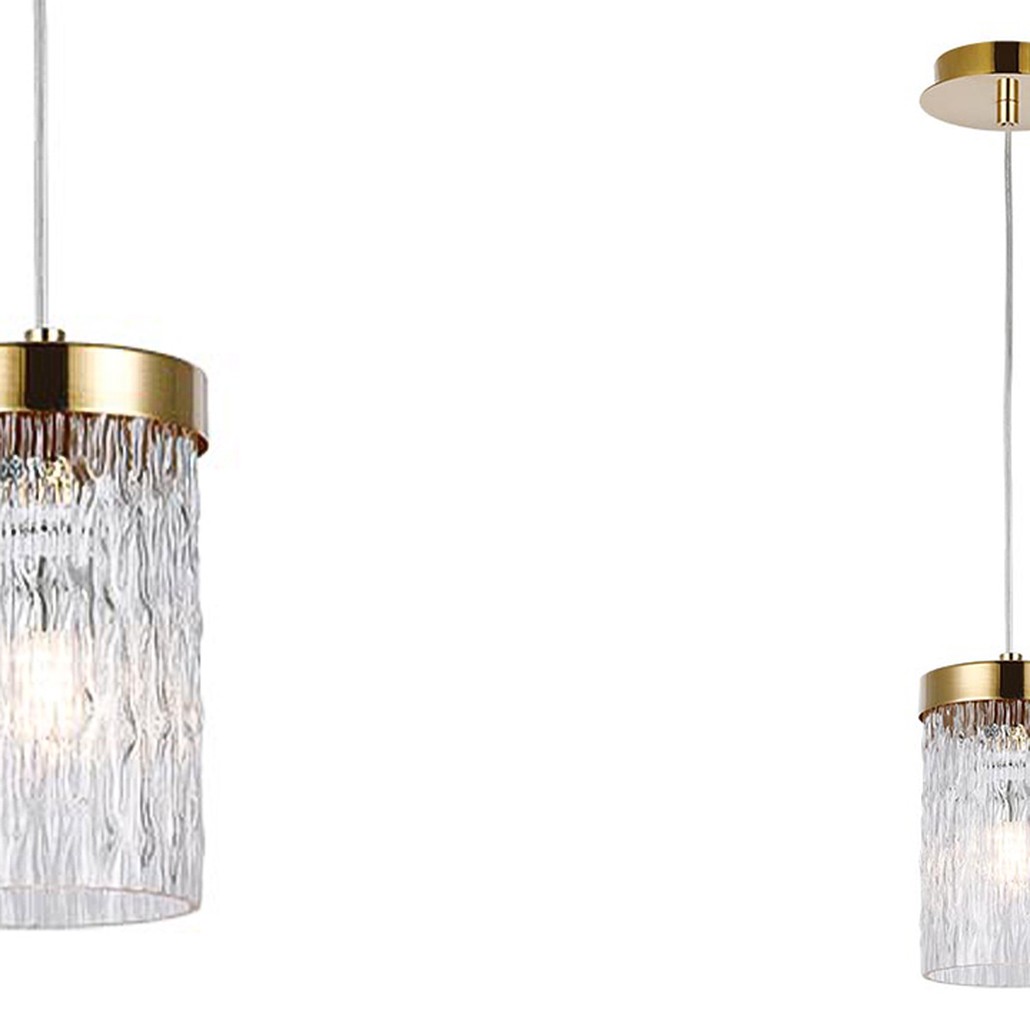 Подвесной светильник Estebe Gold Glass Hanging Lamp