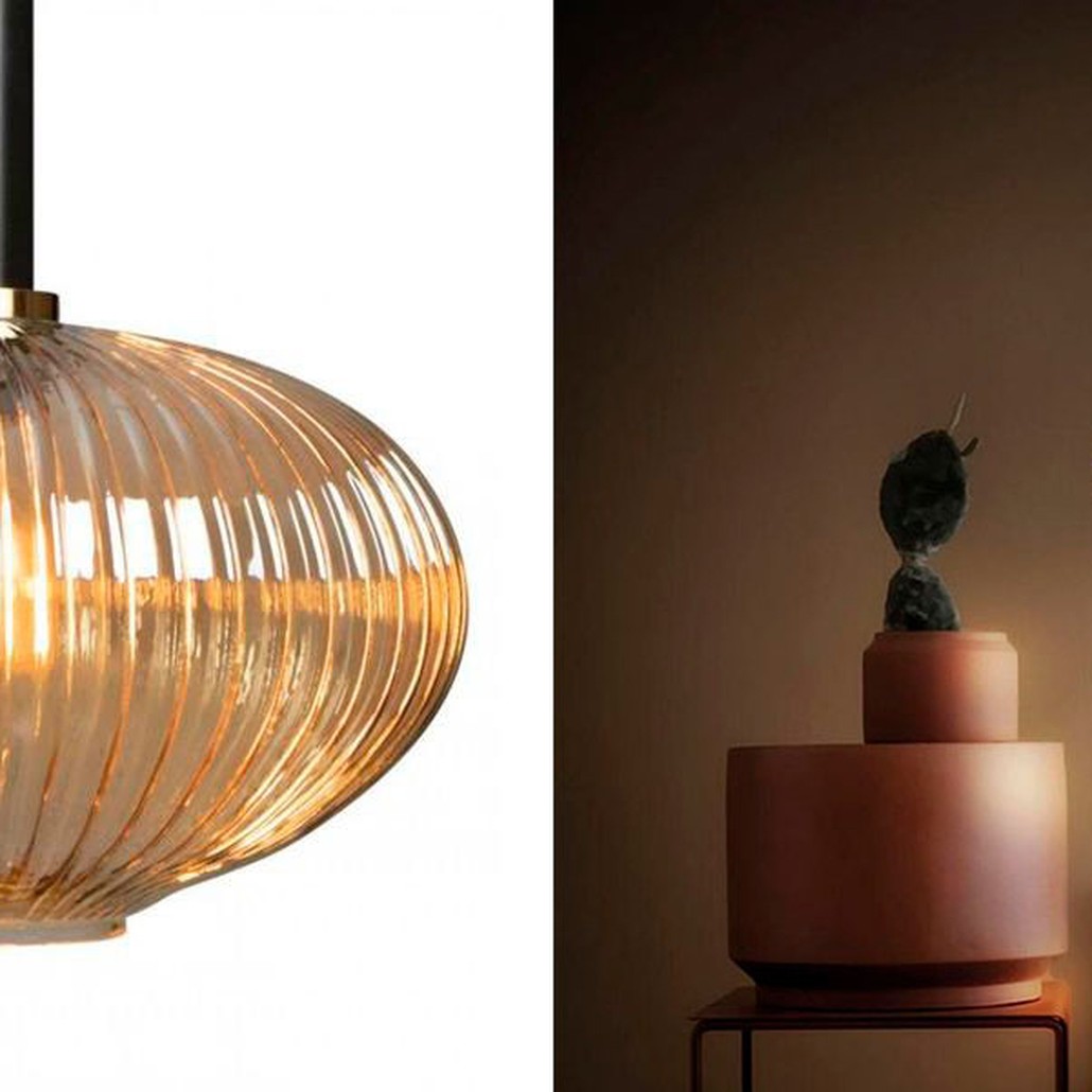 Подвесной светильник Ferm Living chinese lantern Amber Black 33 см