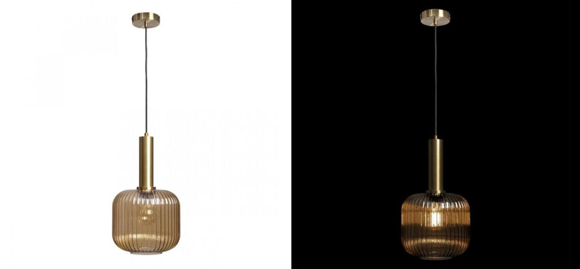Подвесной светильник Ferm Living chinese lantern Amber Gold 36 см