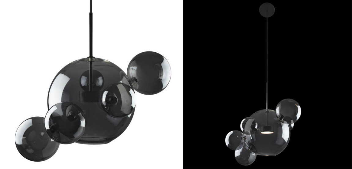 Подвесной светильник Giopato & Coombes 06 Bubble smoky