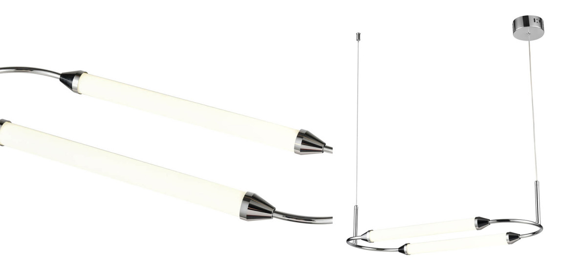 Подвесной светильник Giopato & Coombes CIRQUE Pendant Ellipse Horizontal Chrome