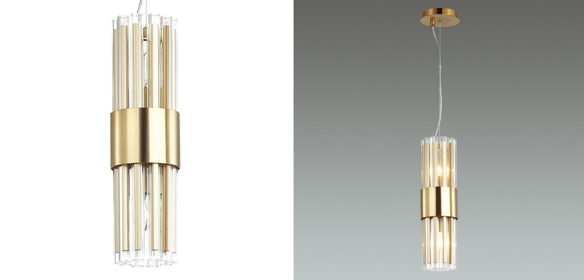 Подвесной светильник Gladwin Glass Tube Hanging Lamp