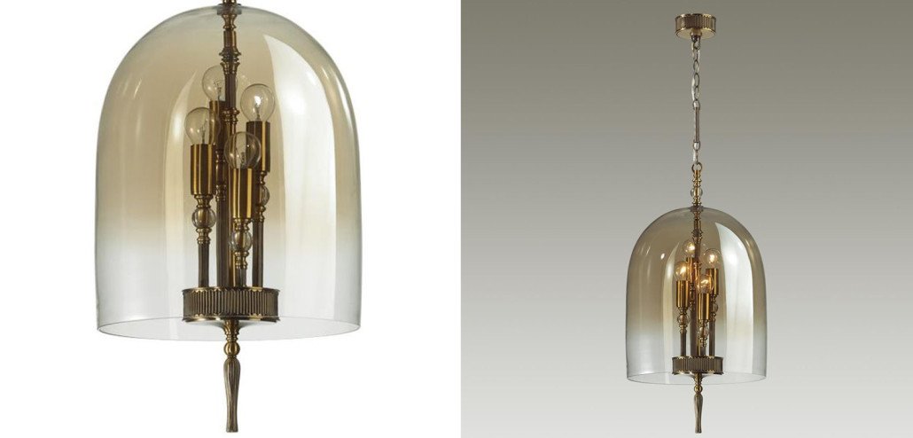 Подвесной светильник Glass Dome Bronze 32