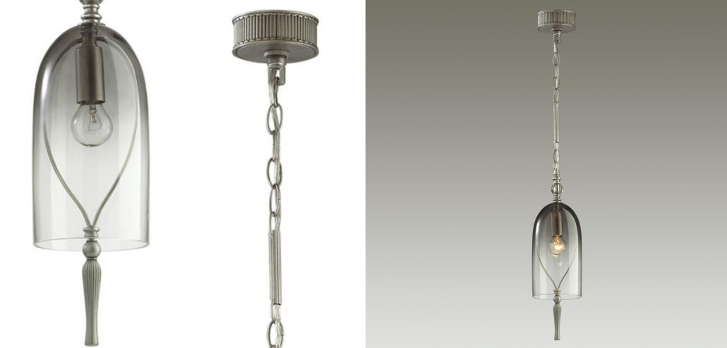 Подвесной светильник Glass Dome Chrome 12