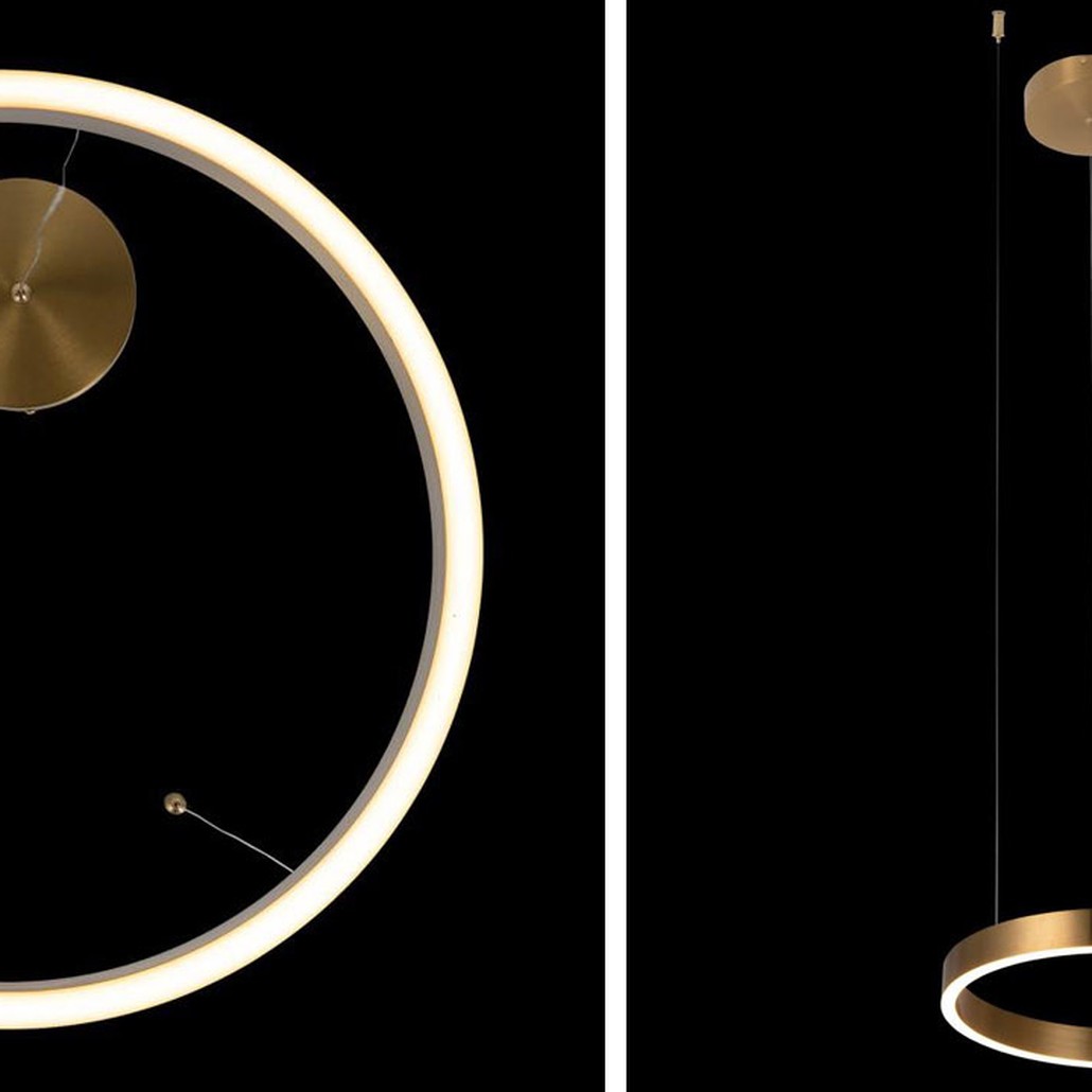 Подвесной светильник Half Ring brass 40
