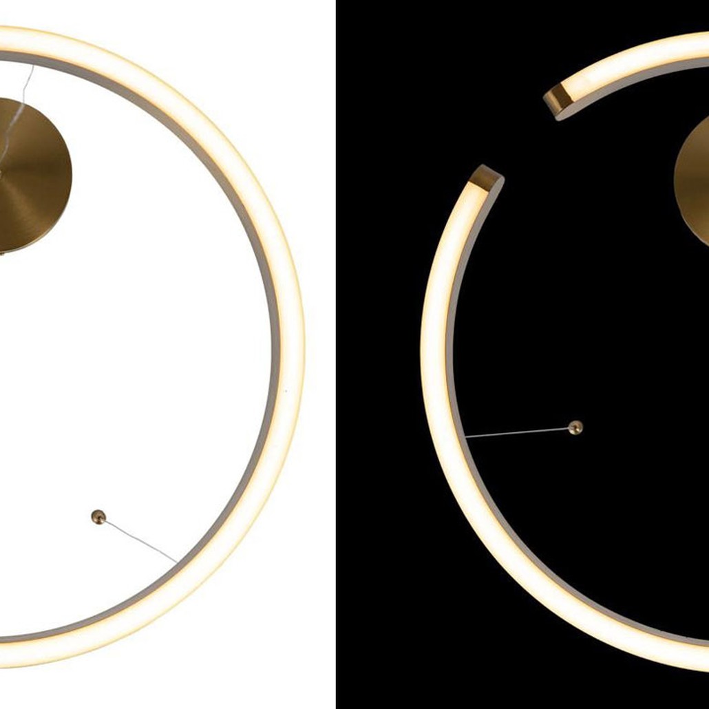 Подвесной светильник Half Ring brass 60