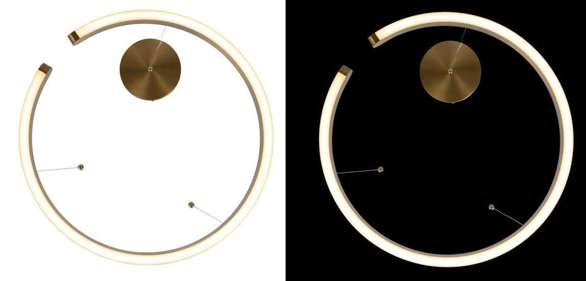 Подвесной светильник Half Ring brass 60