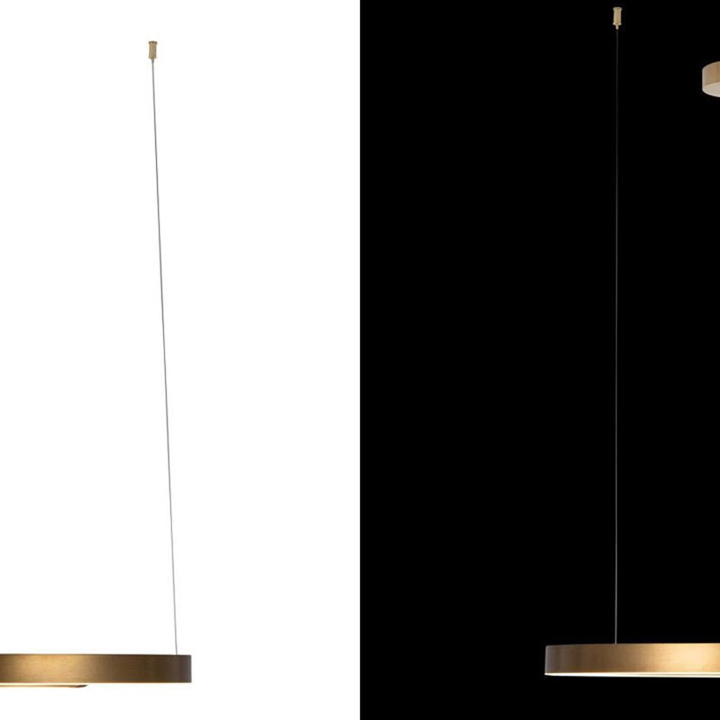 Подвесной светильник Half Ring brass 80
