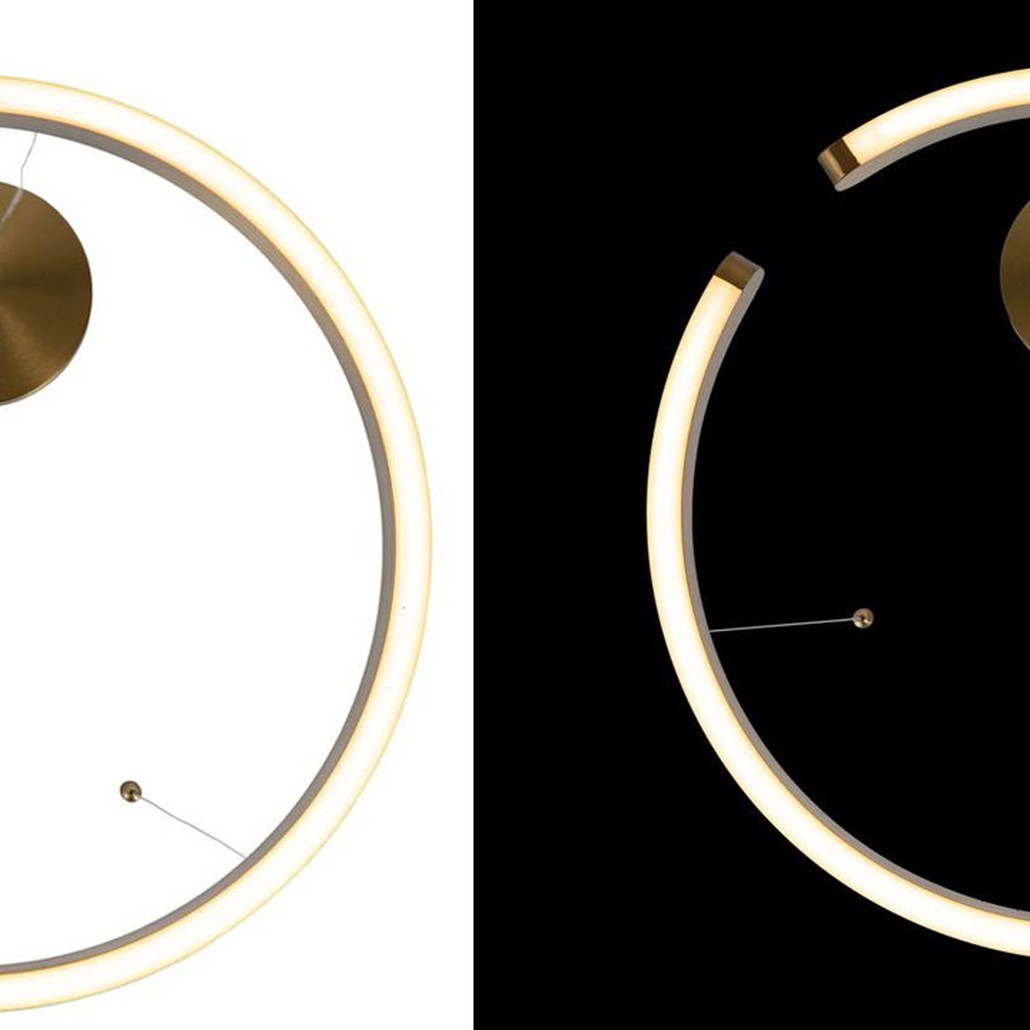 Подвесной светильник Half Ring brass 80