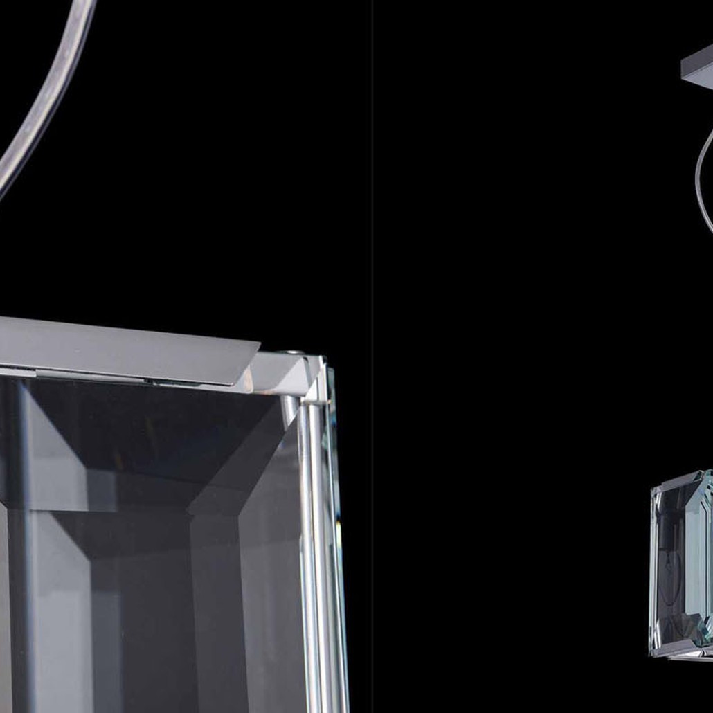 Подвесной светильник Harlow Crystal Square chrome